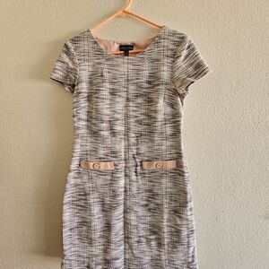 Connected Apparel Black and White Mini Dress